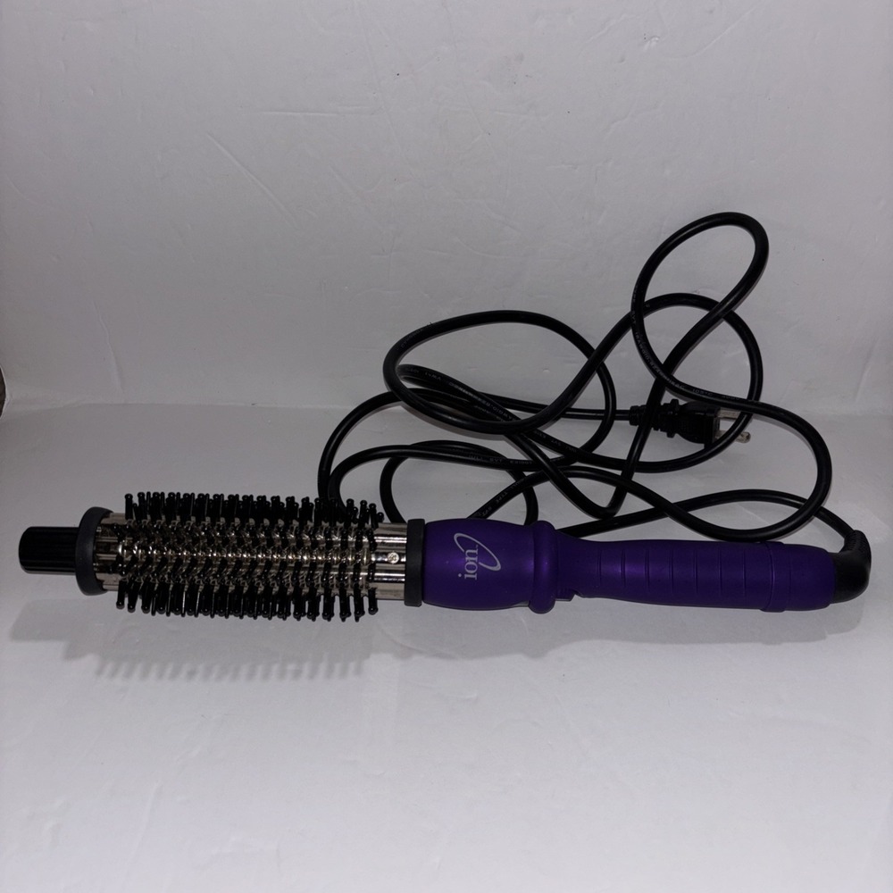 Ion Titanium Pro Brush Iron 1-1/4" Model 708C(301311) Purple Curls/Straighten